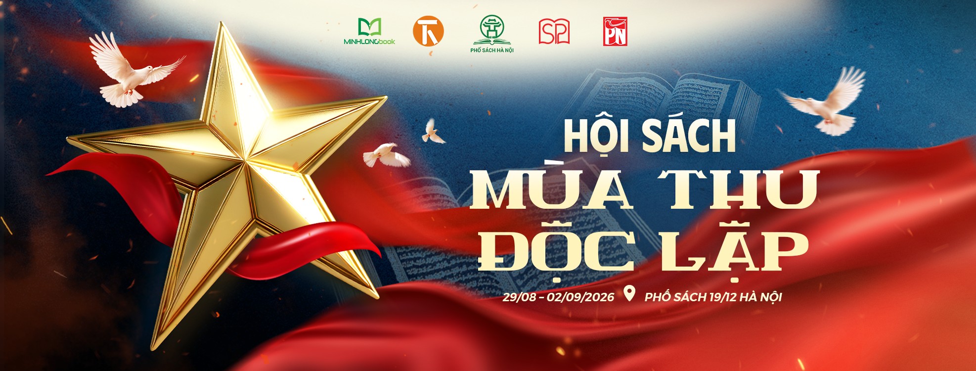 Hội sách Mùa Thu độc lập 2026 “Mở trang sách-Tự hào Việt Nam”